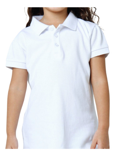 Chemise Blanca Escolar En Piquet