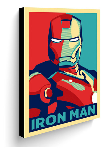 Imagen 1 de 3 de Cuadro Decorativo 60x40 Cms Iron Man 2
