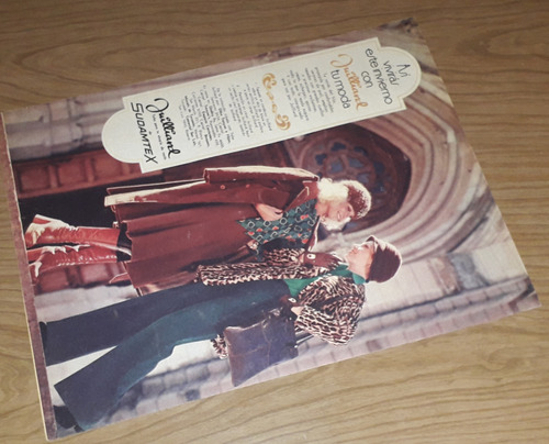 P699 Clipping Publicidad Tapados Telas Juilliard Año 1975 (Usado)