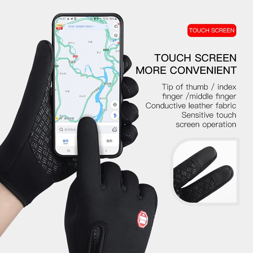 Guantes De Invierno Cálidos Guantes De Bicicleta Con