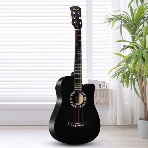 Deecsevn Guitarra Acústica Clásica Con Accesorios Musical De Madera 38 Color Marrón