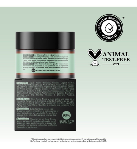Imagen 5 de 6 de 1 Serum Vitamina C + 1 Mascarilla Refresh - Cuidado Facial