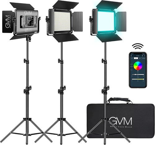 Gvm Rgb Led Video Light With Bluetooth Control, 880rs 60w Ph