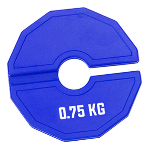 Placa De Peso Fraccional De Goma Suministros De 0,75 Kg Azul