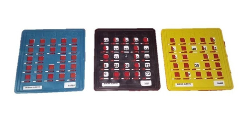 Tablas Plasticas O Cartones Para Bingo X 40 Unidades