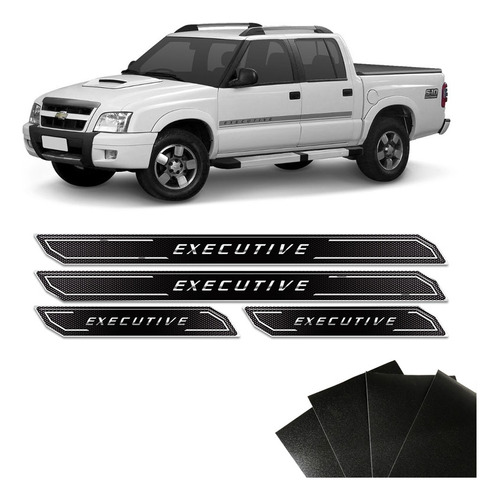 Kit Soleira Da Porta S10 Executive /2011 Com Black Over Gm