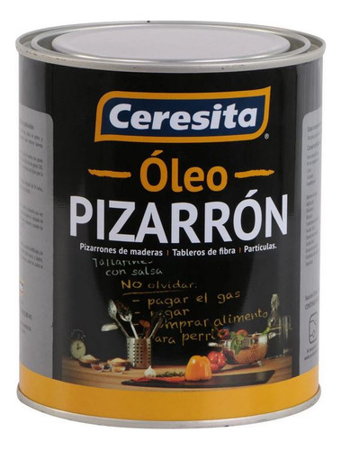 Pintura Óleo Pizarron Negro 1/4 Gl. Ceresita