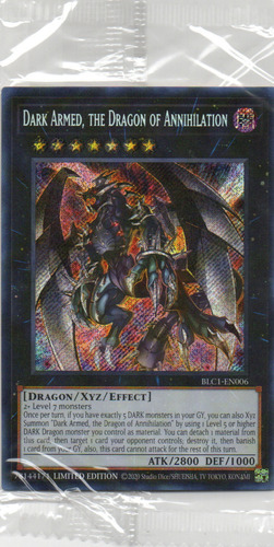 Dark Armed, The Dragon Of Annihilation Yugi Blc1-en006 Sec