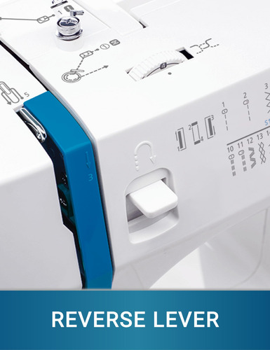 Máquina De Coser Mkr45 Con Enhebrador Automático Y 25 Puntad
