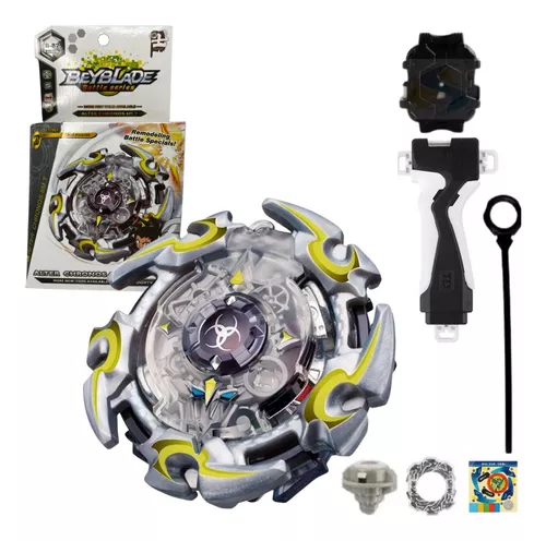 Beyblades Lançador e Grip Burst, lançador de corda de batalha com