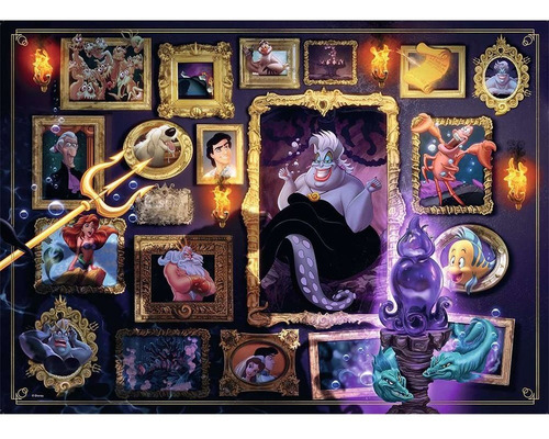 Rompecabezas Ravensburger Villainous Ursula 1000 Pz Disney