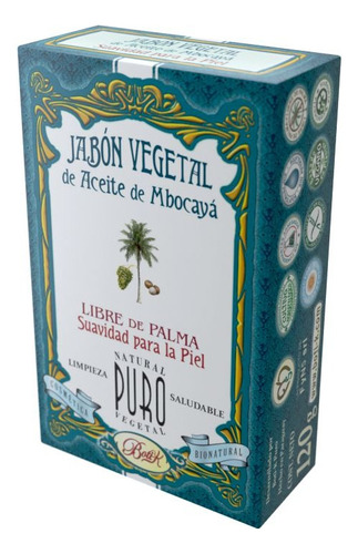 Jabón Vegetal De Aceite De Mbocayá Botik Libre De Palma 120g