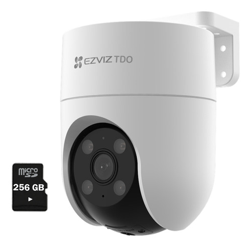 Cámara Wifi Ezviz H8c 4mp Giratoria 360° Exterior + Sd 256gb