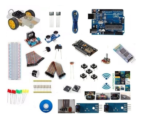 Kit Educacional Robótico Para Arduino Uno Avançado Iot Wifi