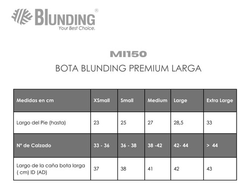 Bota Inmovilizadora Premium Larga Talla Xs- Blunding