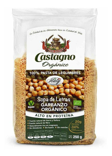 Sopa De Letras Castagno De Garbanzo 250g