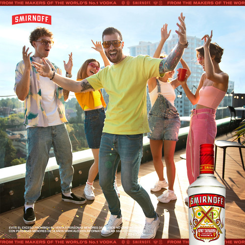 Vodka Spicy Smirnoff Sabor Tamarindo 1000 Ml