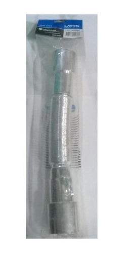 Imagen 7 de 10 de Caño Corrugado Tubo Extensible Latyn Tbex4545c Cromo 50/40