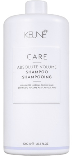 Shampoo Absolute Volume Keune 1000ml Para Cabelos Finos