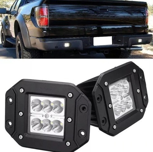 Pack X2 Neblinero Led 18w Embutido Off Road