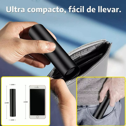 Lámpara Ultravioleta Recargable 365nm, Luz Negra Portátil
