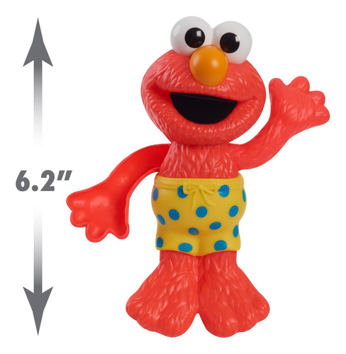 Barrio Sésamo Swim And Splash Elmo Wind Up Bath And Pool Toy
