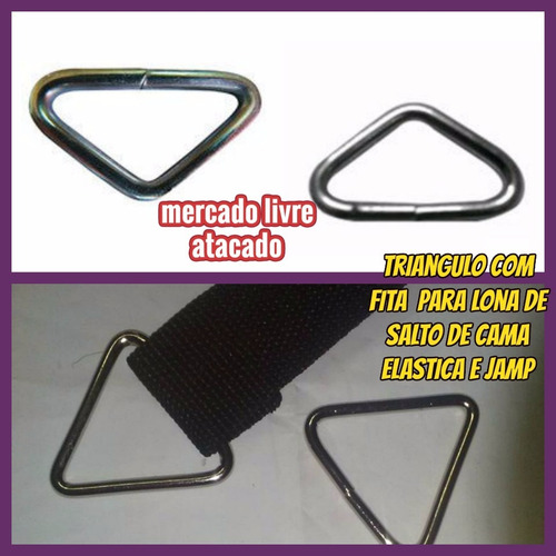 Cama Elastica Triangulo C/fita Reforçada P/ Lona De Salto 20