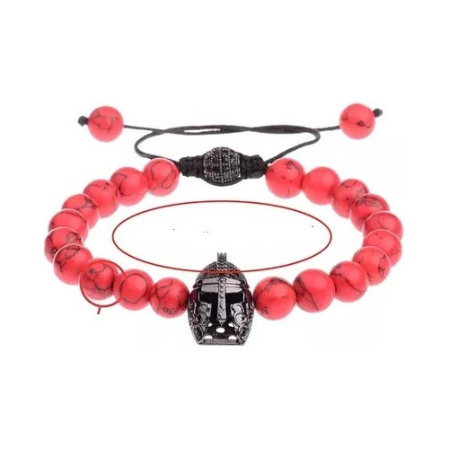 Pulsera De Gladiador Black Piedra Jaspe Hombre Mujer 2019 Il