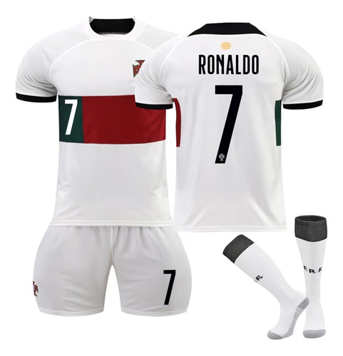 Cristiano Ronaldo No.7 Kids Jersey Shorts Calcetines 1