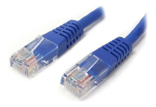 Cable De Red 3 Mts Cat. 5e Internet Pc Patch Cord Azul