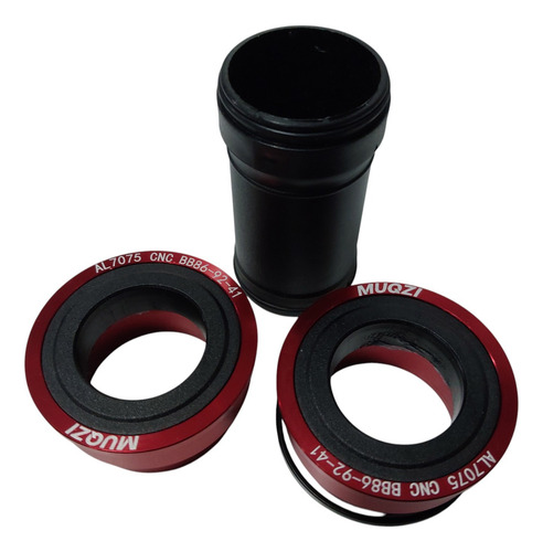Caja Pedalera Muqzi Pressfit 89-92 24 Mm Hollowtech Roja