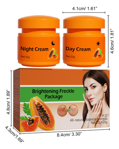 Crema Removedora De Pecas Facial Blanqueadora Y Aclaradora Y