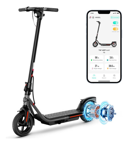 Patinete Eléctrico Plegable Para Adultos, Motor 500w, 15km A