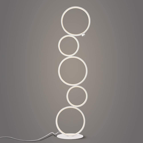 Lámpara De Pie Led Estilo Moderno Anillo Para Dormitorio, Sa
