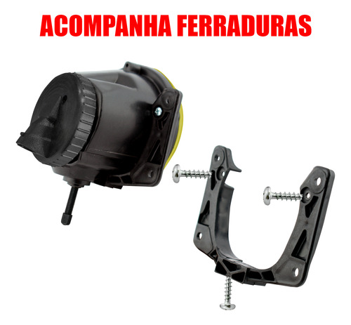 Par Farol Milha Amarelo Fiat Idea 2004 05 A 2016 + Led 6000k