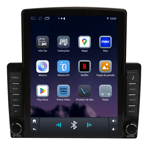 Multimidia Tesla Universal Adak 2+64gb Quadcore Carplay 9.7p