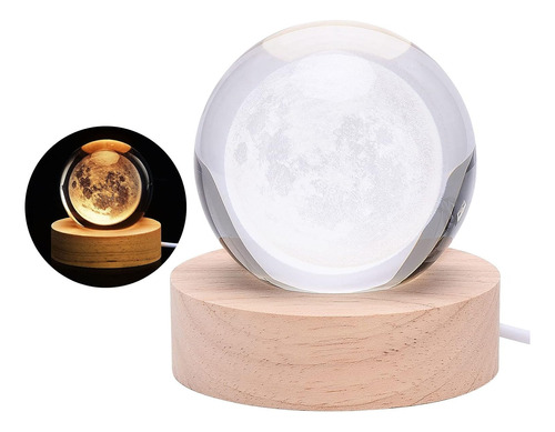 Lámpara De Proyección De Bola De Cristal Sistema Solar Luna