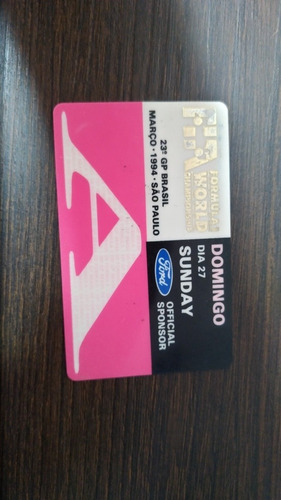 Ingresso Da Última Corrida Do Senna No Brasil