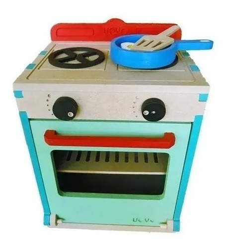 Juego De Cocina De Madera Chicos Artesanal Waldorf Montessor