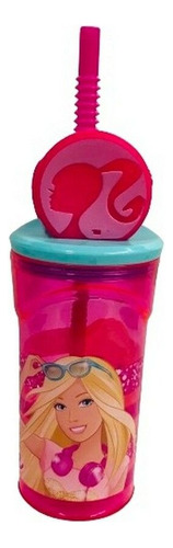 Vaso Sorbete Infantil 360ml Con Figura 3d Escolar Color Barbie