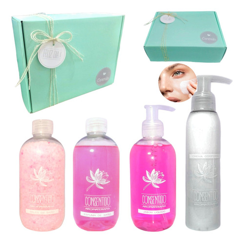 Set Regalo Mujer Gift Box Relax Aroma Rosas Spa Kit Zen N72