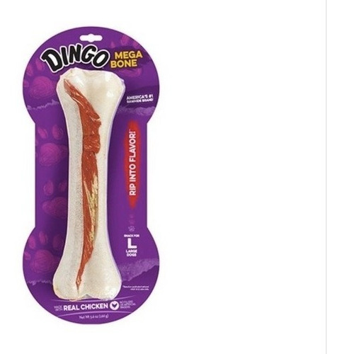 Golosina Dingo Mega Bone Small Hueso Perro Pack 1 Unid 