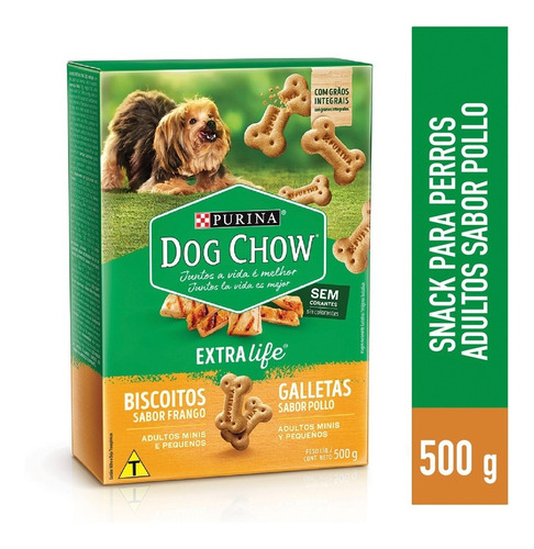 Galletas Para Perro Dog Chow Biscoitos Integral Mini 500gr