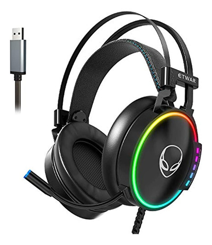 Auriculares Para Juegos Rgb Con Sonido Envolvente 7.1