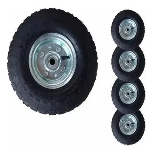 Pack 4 Rueda Inflables 10 Pulgadas Yegua Carro