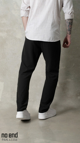 Pantalón No End Elegante Hombre Negro
