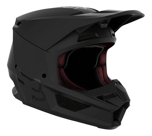 Casco Moto V1 Niño Negro Matte Fox