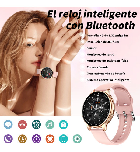 Reloj Smartwatch Deportivo Bluetooth Mujer Con Podometro Y33