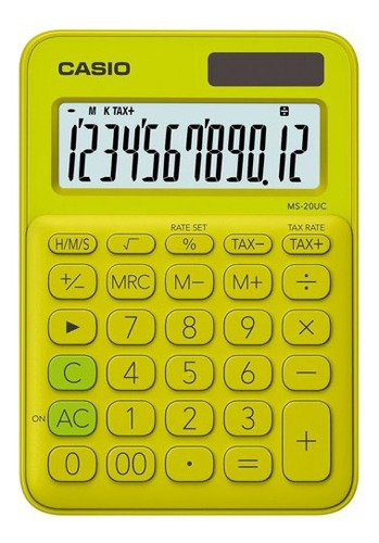 Calculadora Casio Ms-20uc-yg 12 Digitos