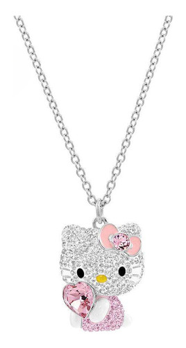 Lindo Collar Con Cadena De Hello Kitty, Joyería Para Mujer